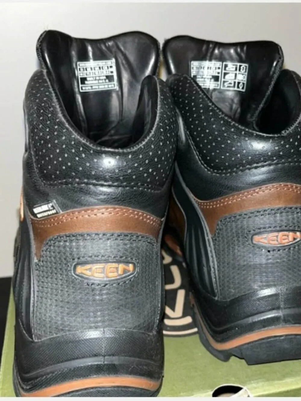 KEEN Mens 11, Brown Leather, Liberty Ridge WP Outdoor Hiking Boots, Made in USA